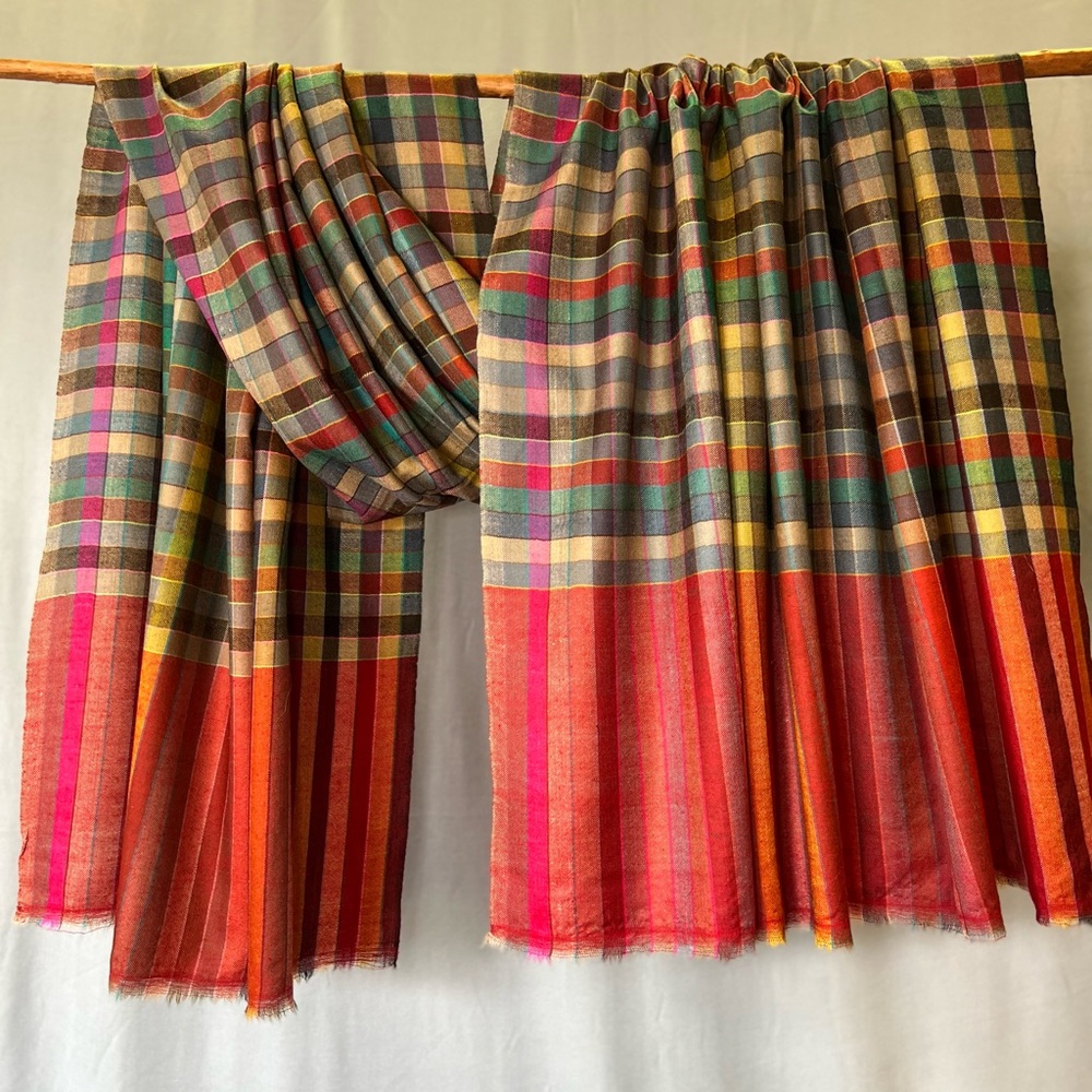 Handmade cashmere shawl 100/200cms